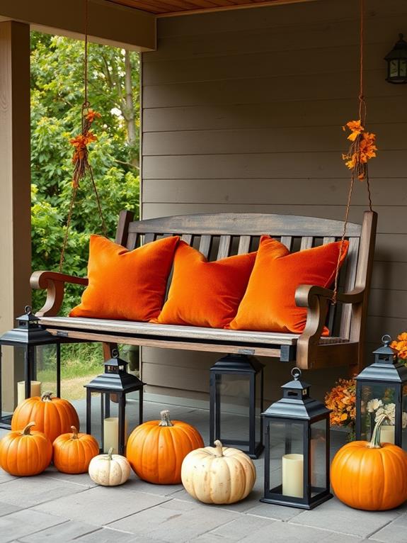 festive autumn decor display