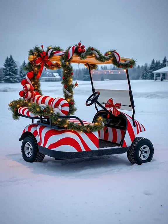 festive candy cane wraps