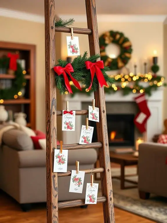 festive greeting card organizer