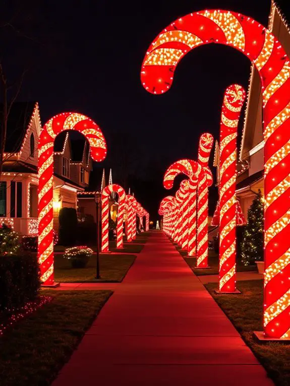 festive holiday decoration street