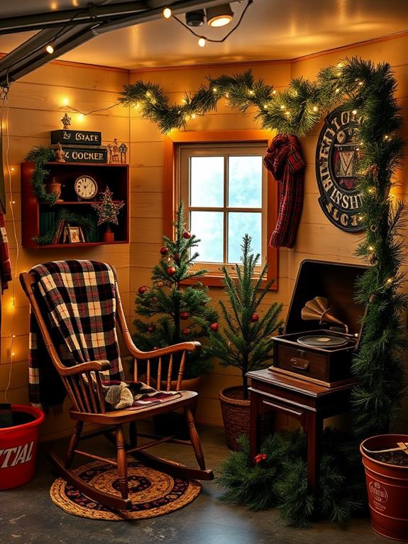 festive holiday music nook