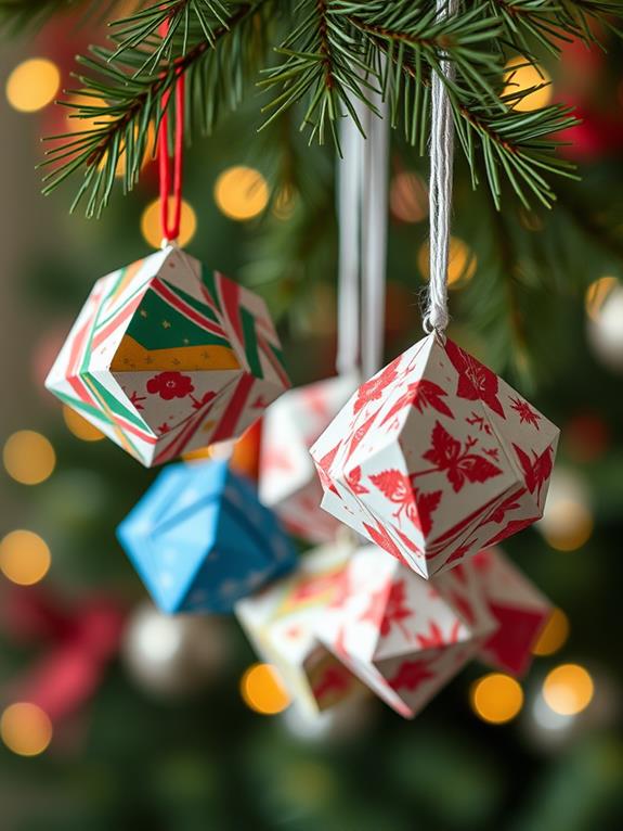 festive paper art display