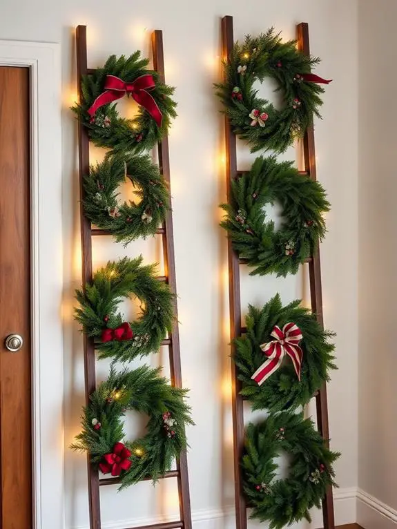 festive wreath display event