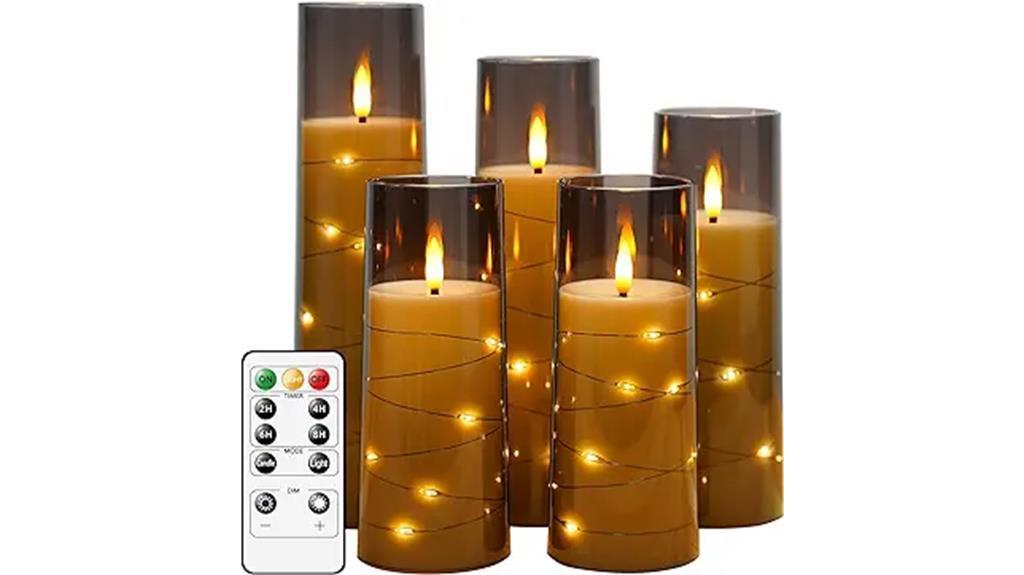 flickering led candles pack