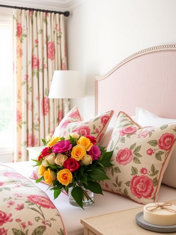 floral accents enhance design