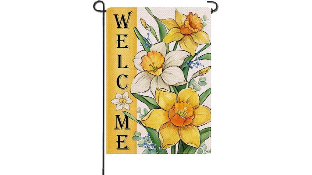 floral garden flag design