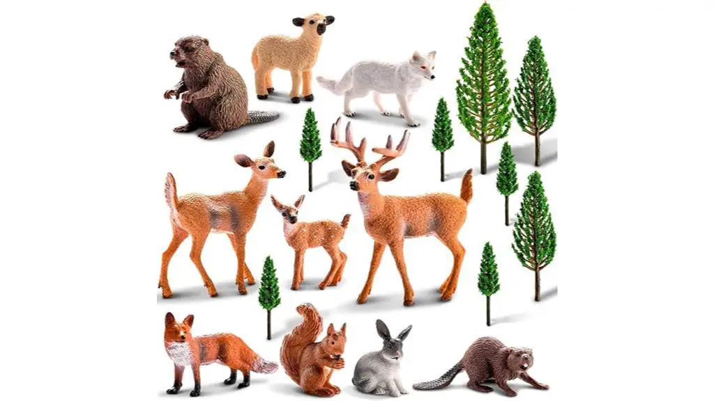 forest animal figurines set