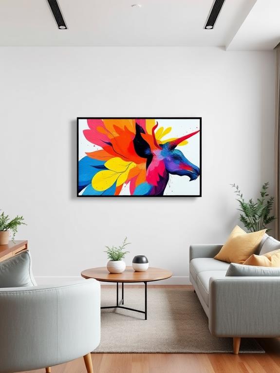 framed digital art display