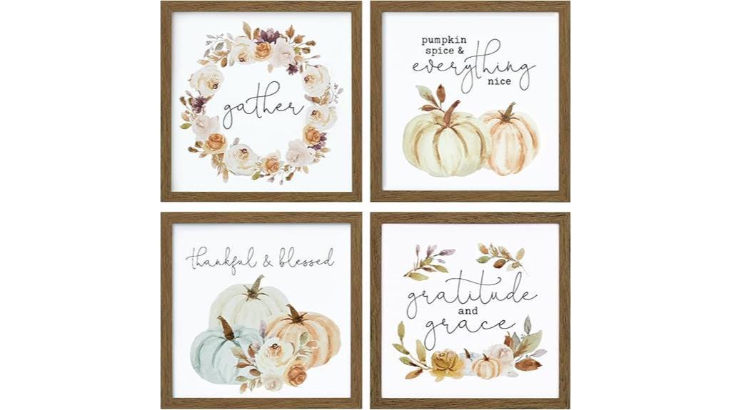 framed fall wall decor