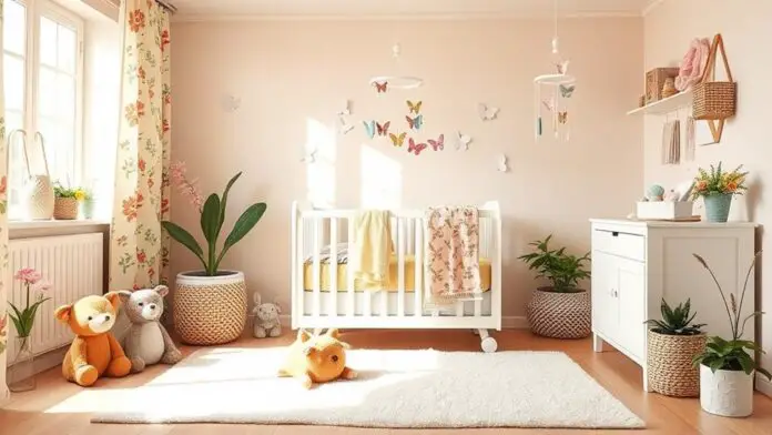 fresh spring nursery decor