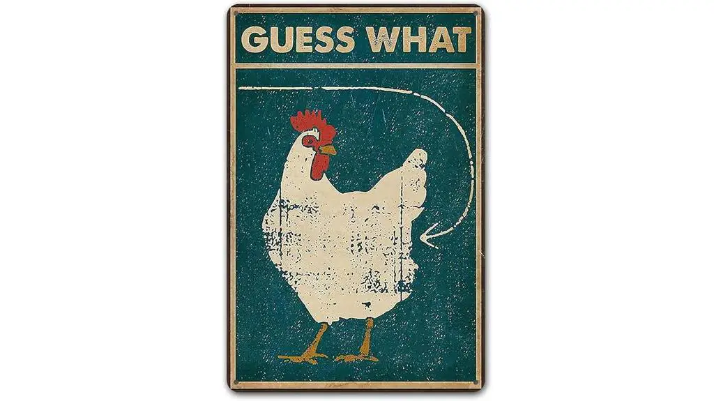 funny chicken coop sign