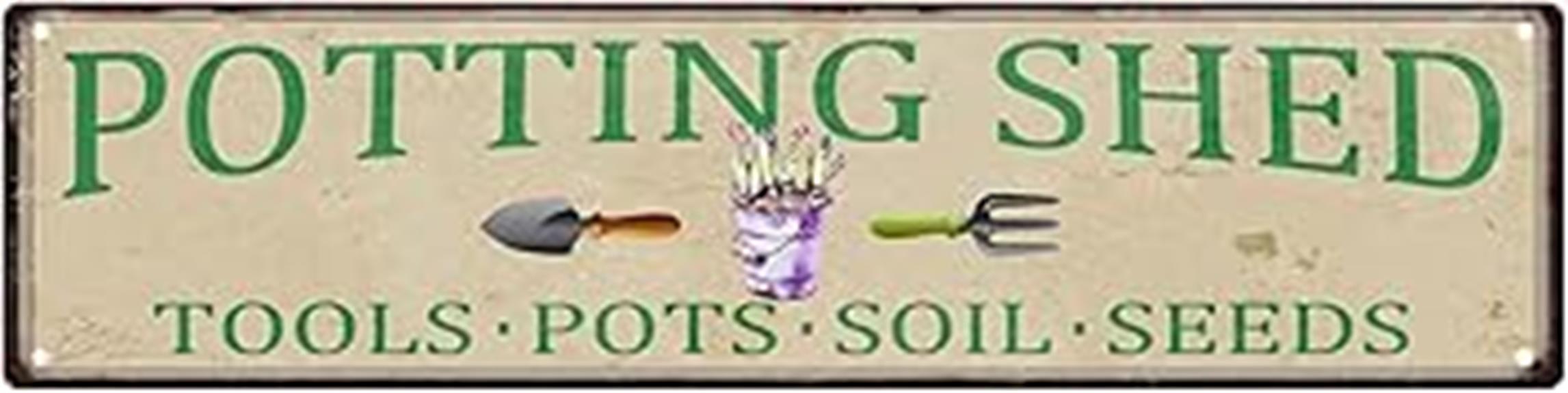 garden decor metal sign