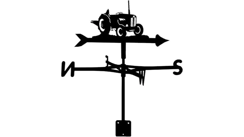 garden roof tractor weathervane