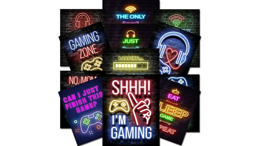 gosbi neon gaming posters