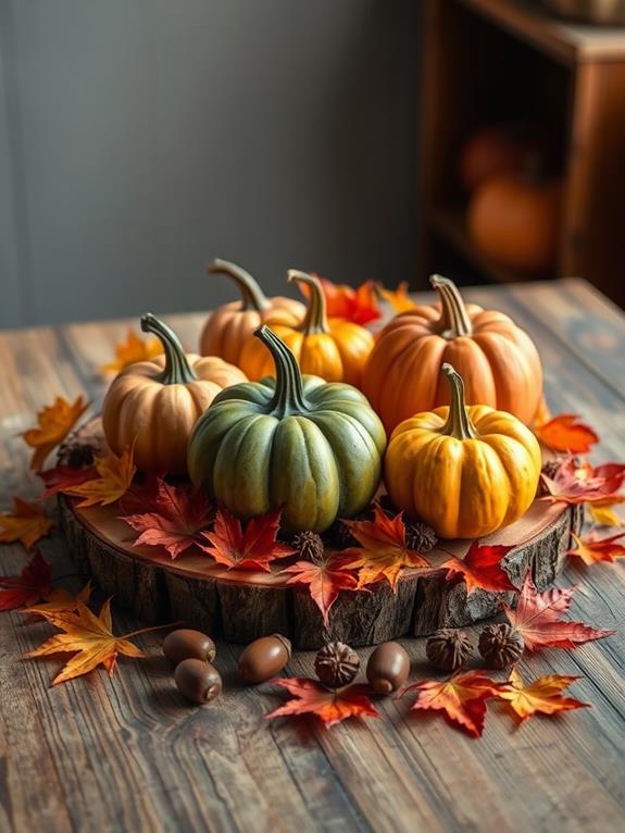 grateful autumn decor arrangement