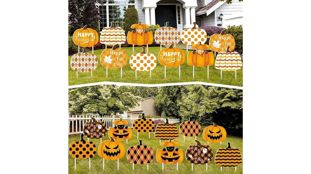 halloween pumpkin yard stakes