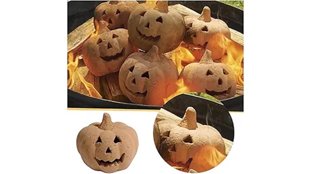 halloween pumpkins and fire pits