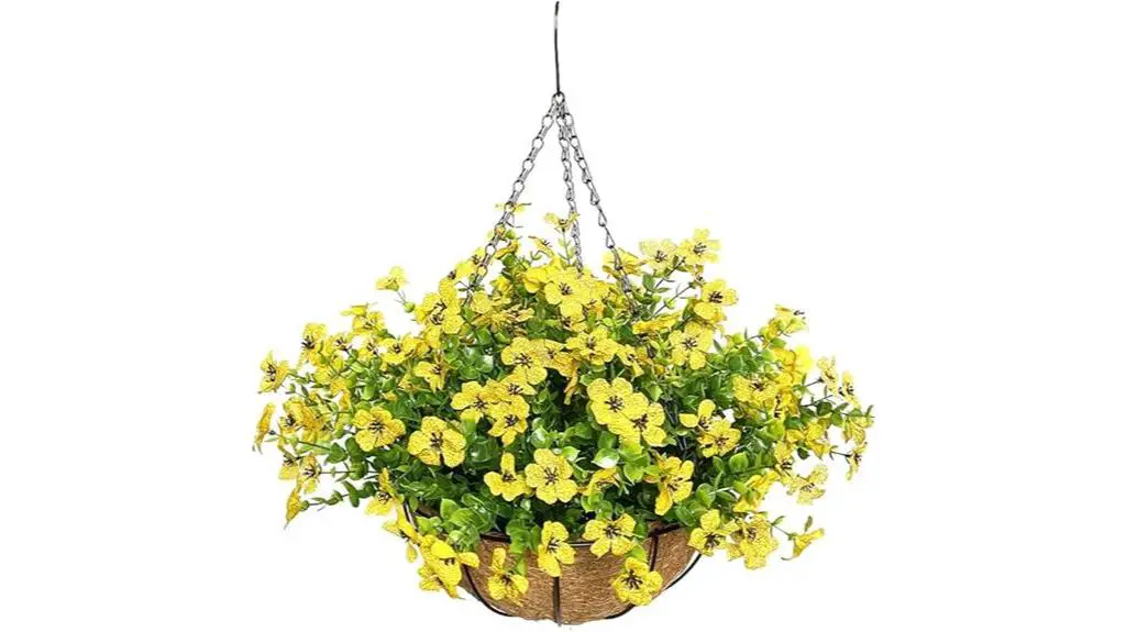 hanging basket artificial flowers