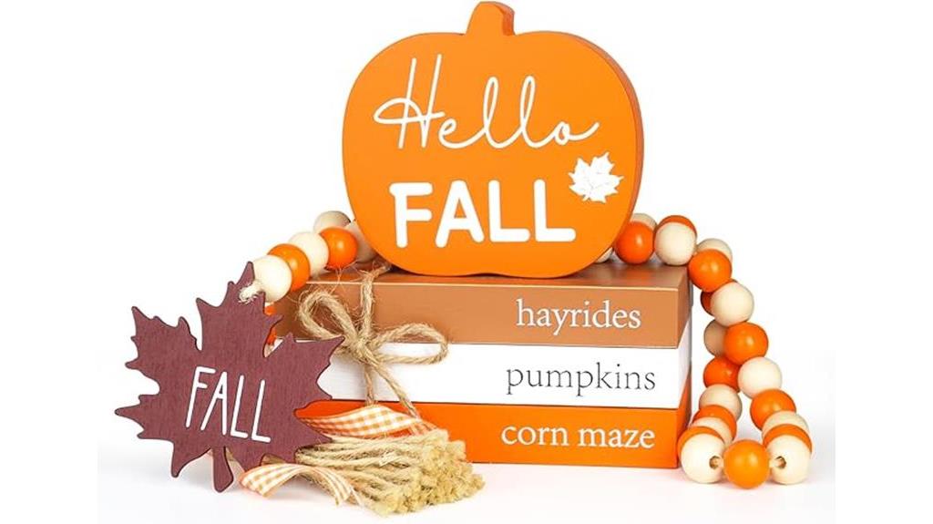 hello fall tiered decor