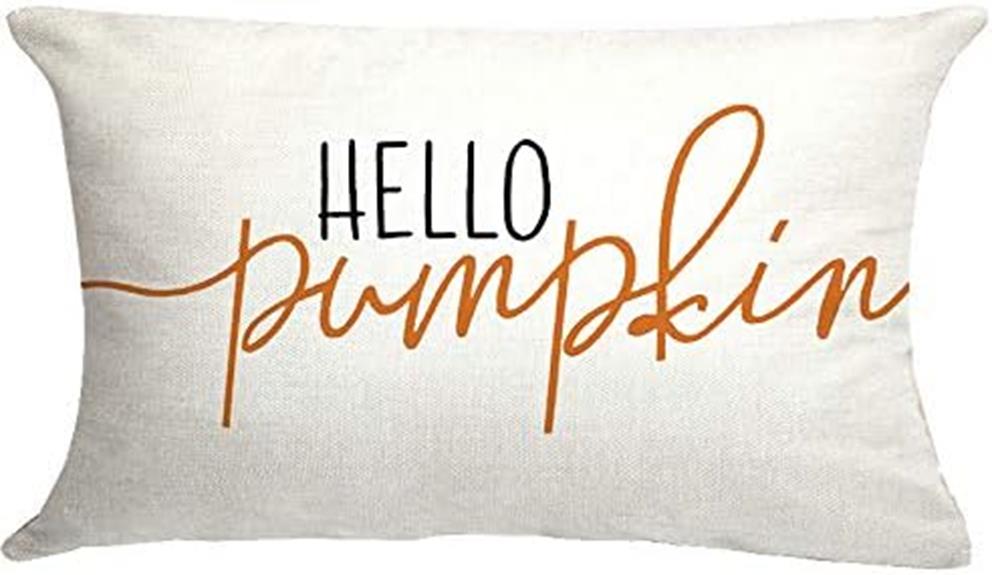 hello pumpkin pillow cover