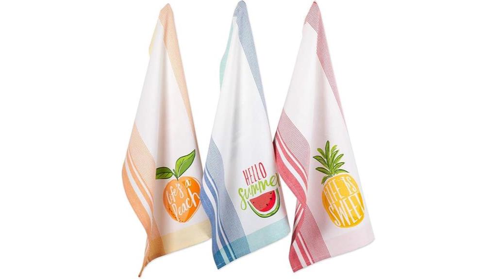 hello summer dishtowel set