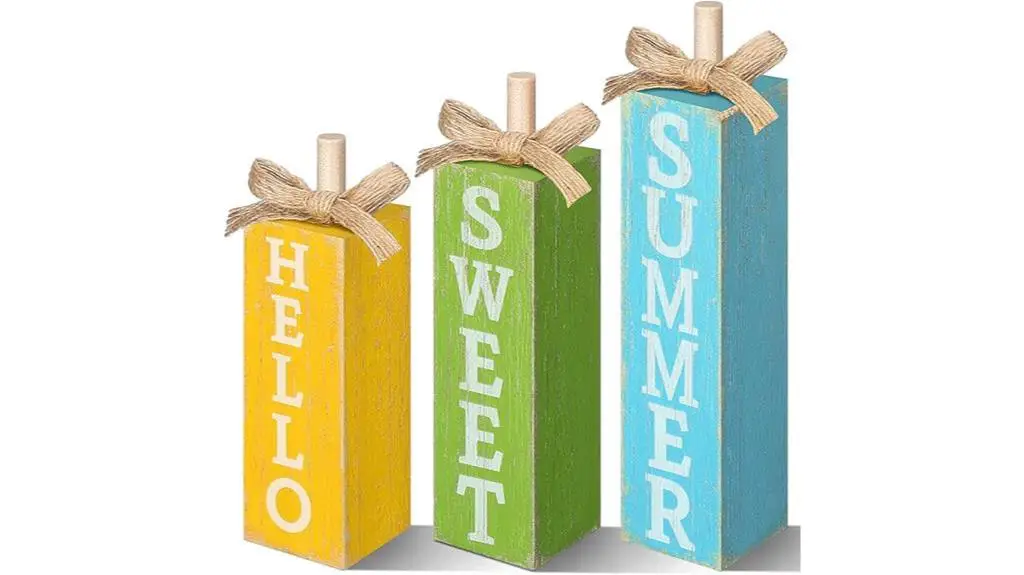 hello summer wooden signs