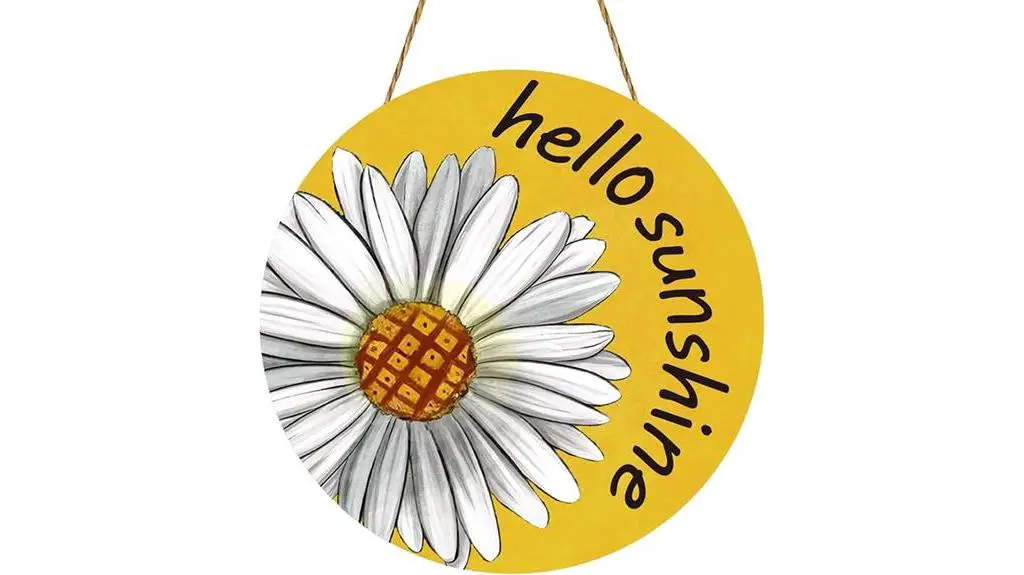 hello sunshine door sign