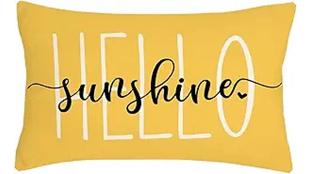 hello sunshine pillow cover