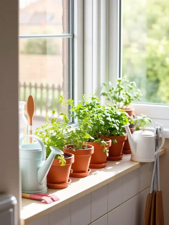 herb garden showcase display