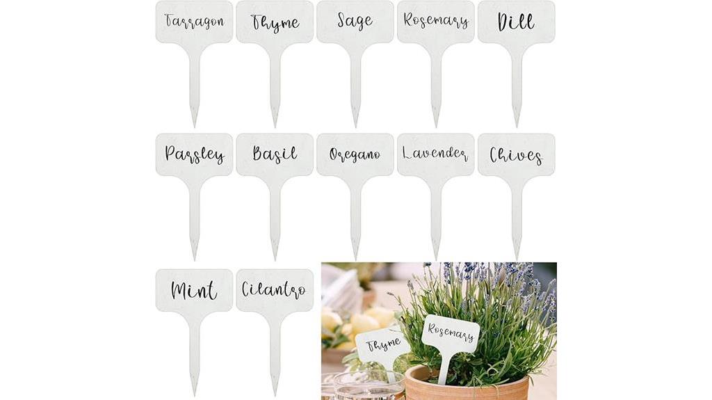 herb garden stakes labels