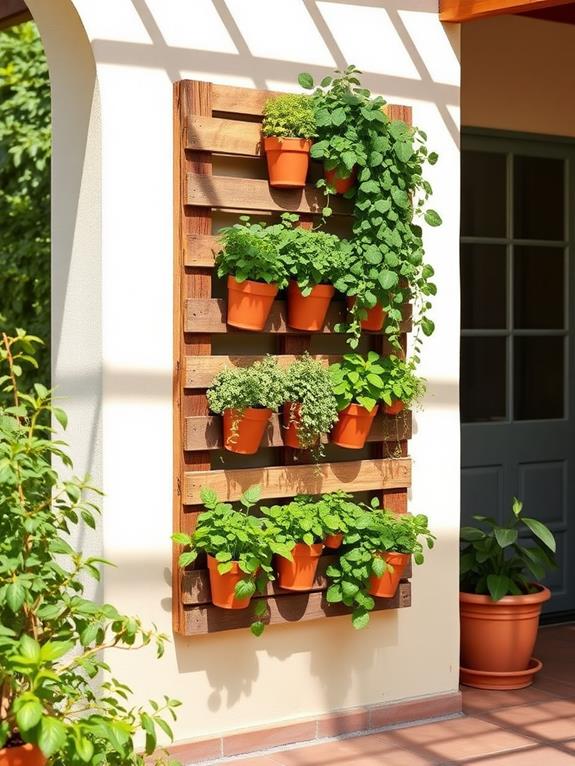 herb garden vertical structure