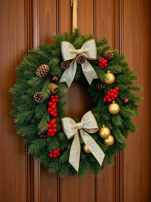 holiday decor front entrance