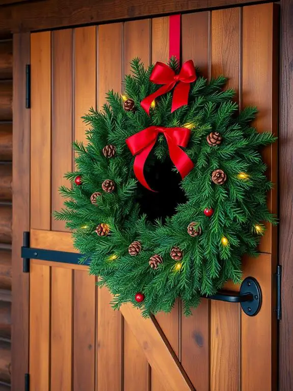 holiday decorated entranceways