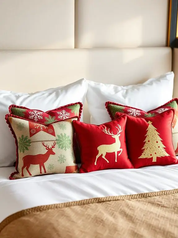 holiday decorative cushions