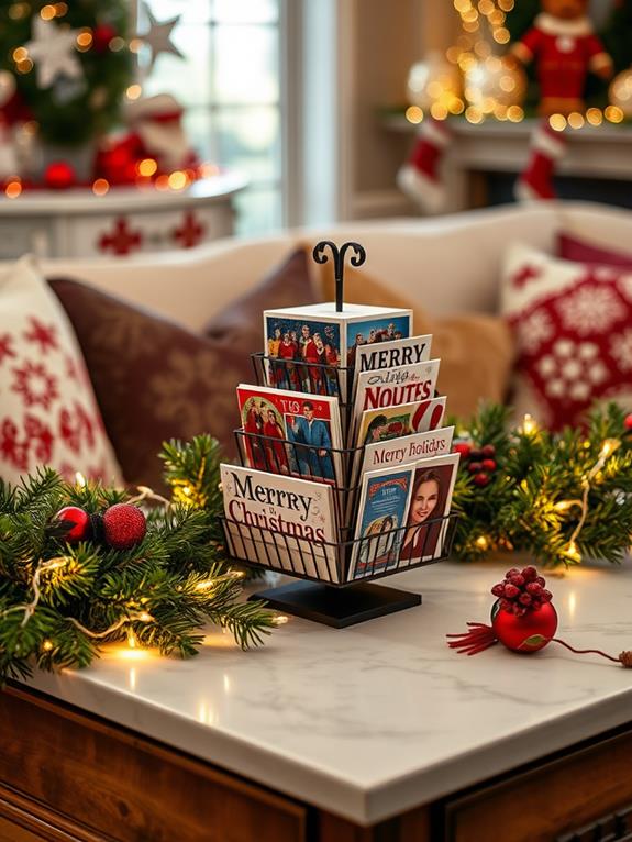 holiday greeting card display