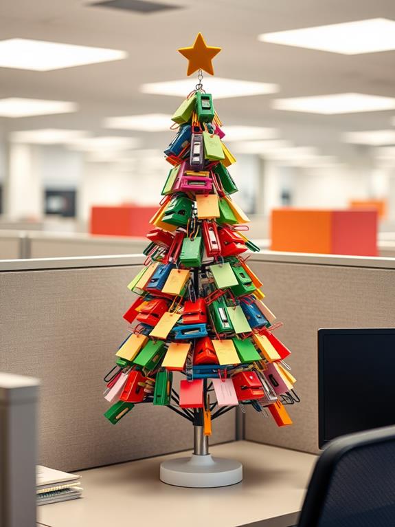 holiday themed office tree