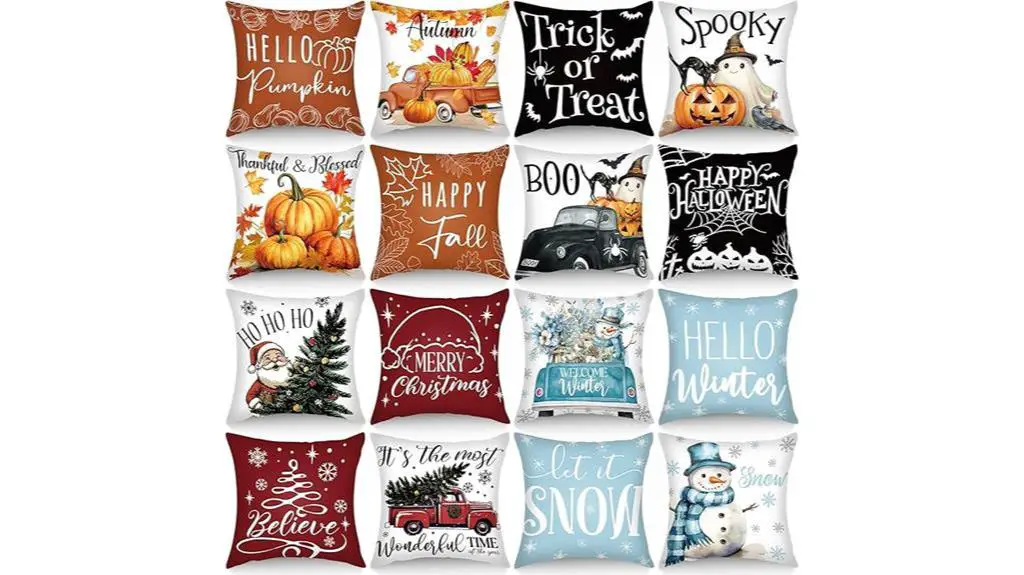 holiday throw pillow covers