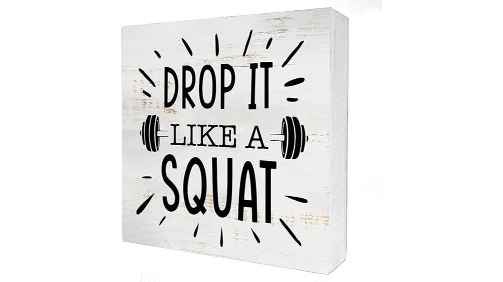 home gym decor sign