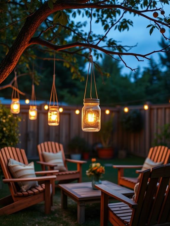 homemade mason jar lanterns