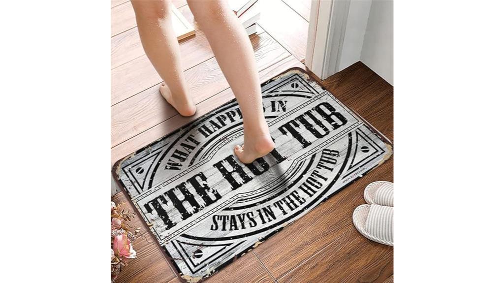 hot tub quote rug