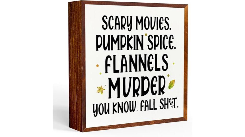 humorous thanksgiving wooden decor