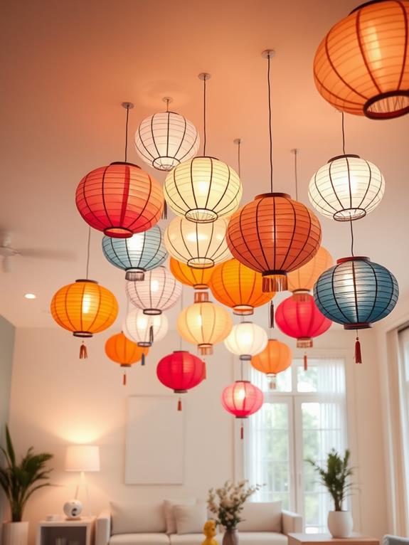 illuminated decorative hanging lights