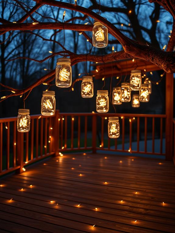 illuminated jar light fixtures