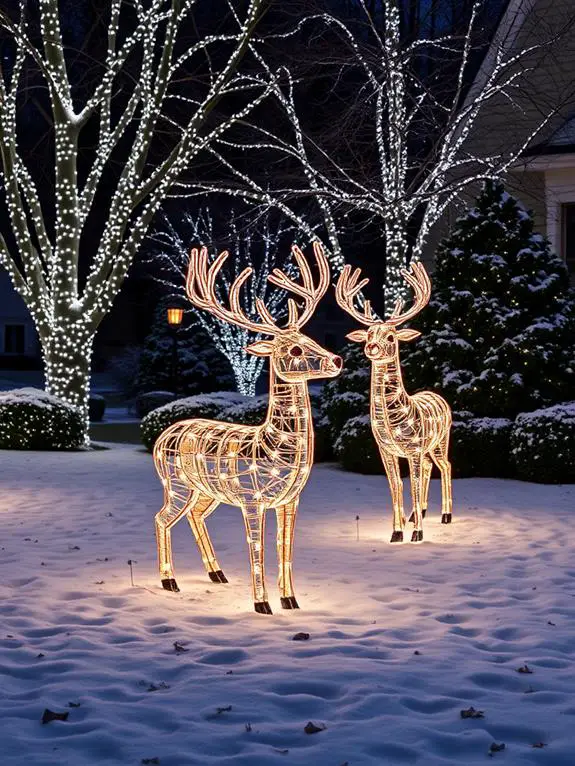 illuminated outdoor art installations