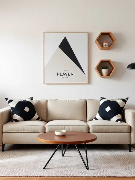 incorporate geometric designs creatively