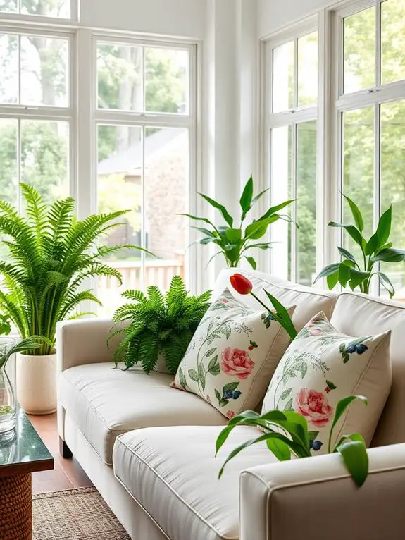 incorporate indoor plant life