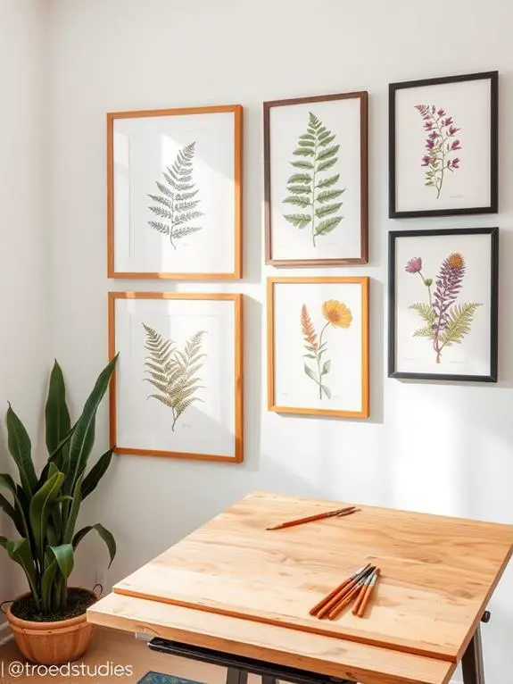 incorporate nature inspired artwork