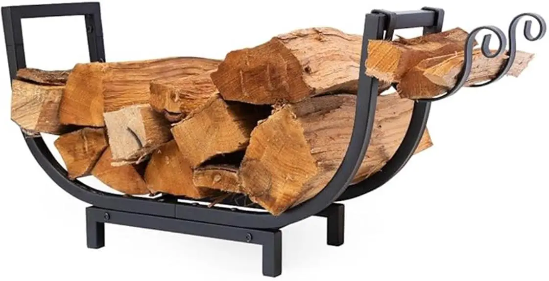 indoor outdoor firewood rack