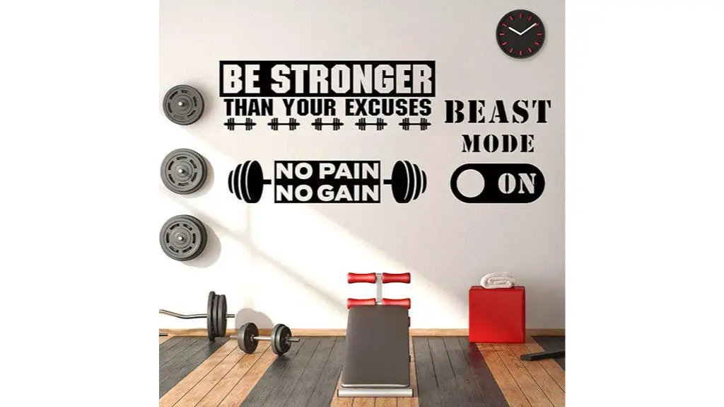 inspirational fitness wall decals