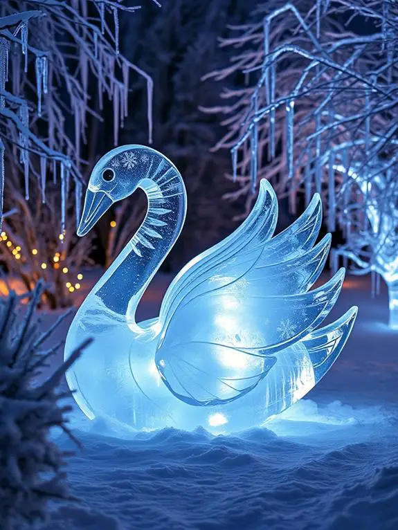 intricate frozen art creations